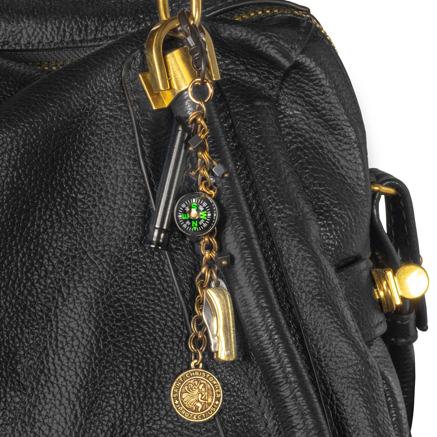 Emergency Purse Charm: St Christopher Medal Charm