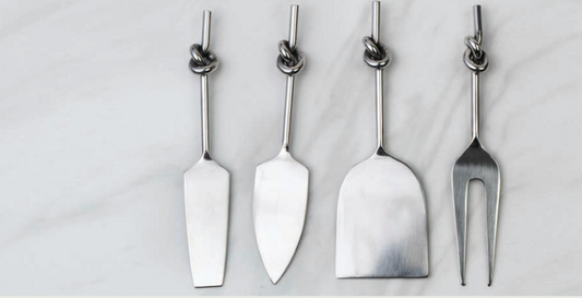 Knotted Cheese Knives Set