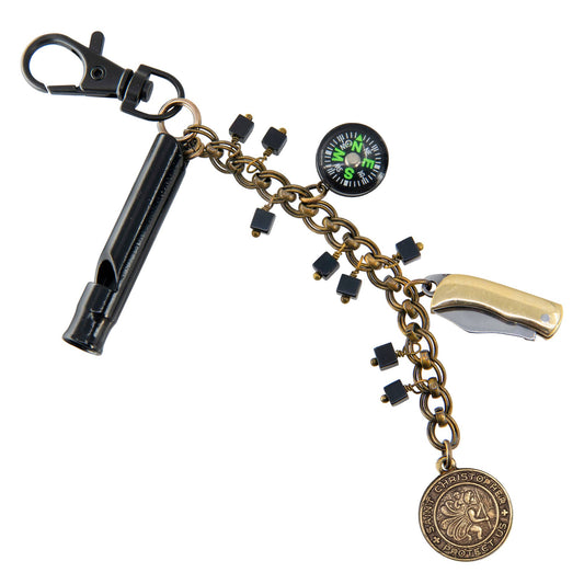 Emergency Purse Charm: St Christopher Medal Charm